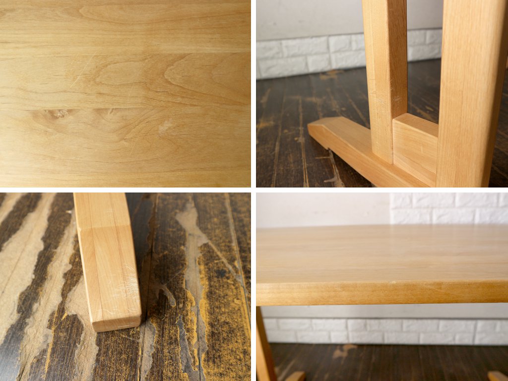 モモナチュラル MOMO Natural FD ミドルテーブル MIDDLE TABLE ダイニングテーブル アルダー材 ◎