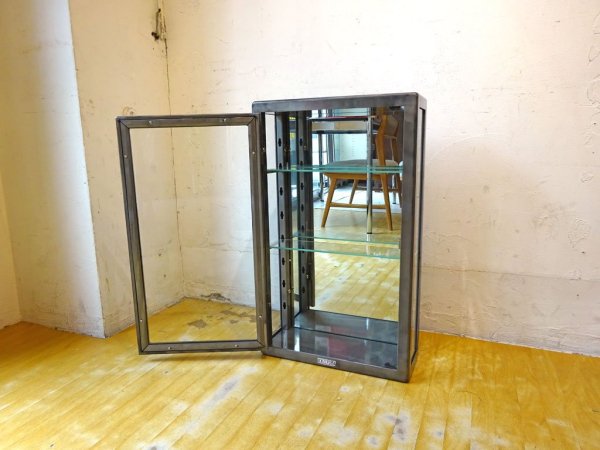 ダルトン Dulton ウォールマウント ガラスキャビネット WALL MOUNT GLASS CABINET RAW 美品 ★