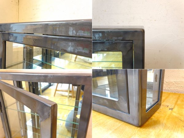 ダルトン Dulton ウォールマウント ガラスキャビネット WALL MOUNT GLASS CABINET RAW 美品 ★