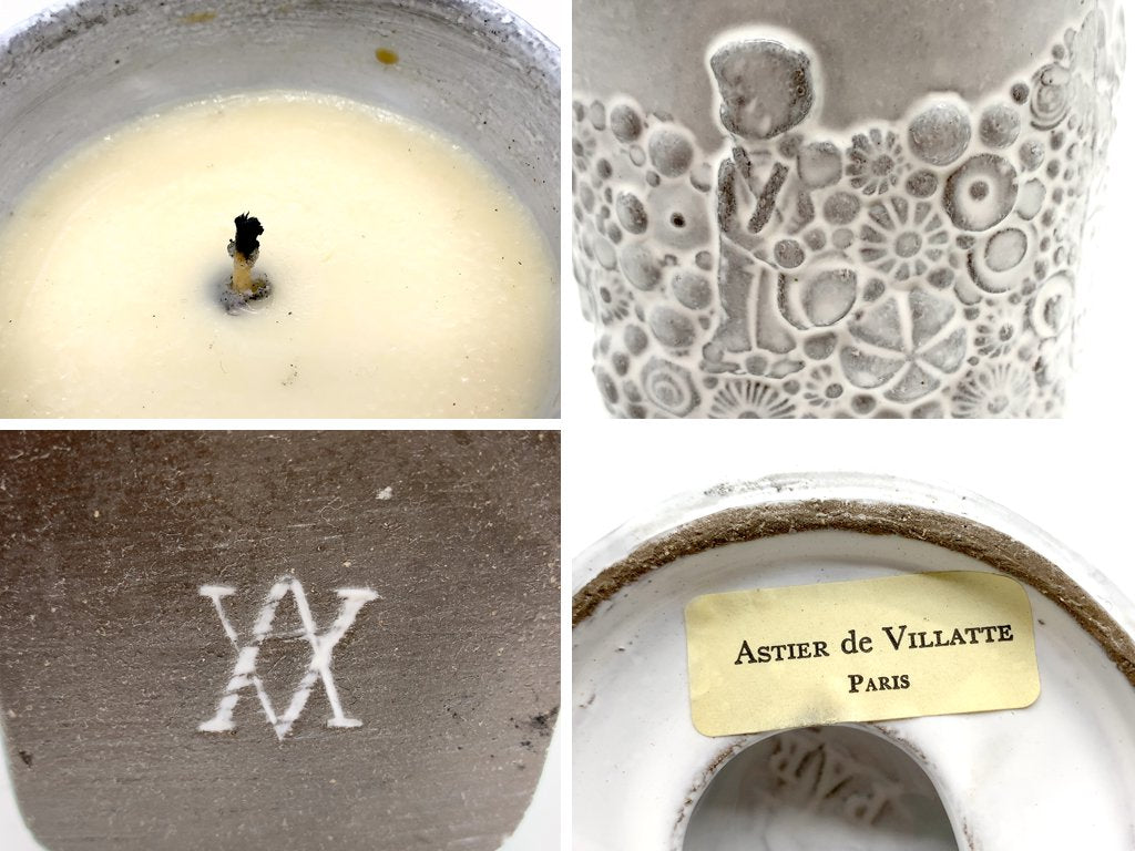 アスティエ・ド・ヴィラット ASTIER de VILLATTE クーベルチュール パレ・ド・トーキョー Palais de Tokyo パフュームキャンドル キャンドルホルダー&カバー付 ●