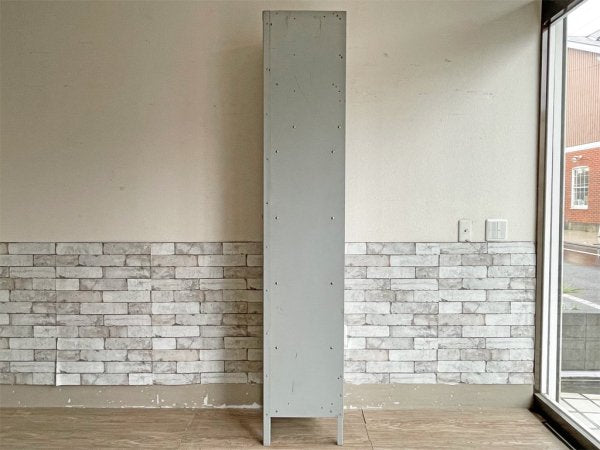 USビンテージ Vintage トールロッカー スチール製 グレー 5段 H202cm インダストリアル アクメファニチャー ACME Furniture 購入品 ●