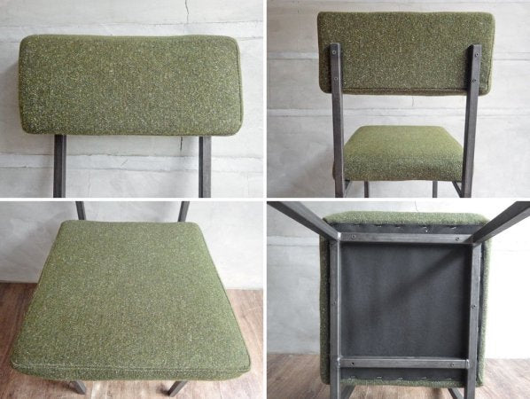 ジャーナルスタンダードファニチャー journal standard Furniture リージェント チェア REGENT CHAIR ダイニングチェア 2脚セット ブラック＆カーキ 現状品 ♪