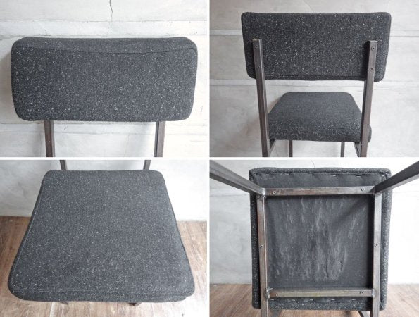 ジャーナルスタンダードファニチャー journal standard Furniture リージェント チェア REGENT CHAIR ダイニングチェア 2脚セット ブラック＆カーキ 現状品 ♪