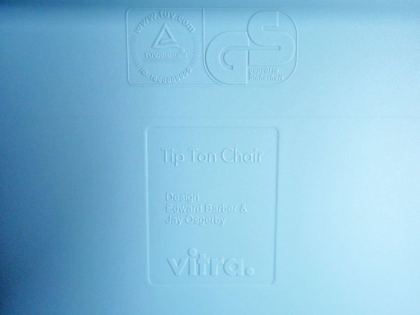 ヴィトラ vitra ティプトン Tip Ton チェア デスクチェア ダイニングチェア スタッキングチェア アイスグレー チルト機能 定価:33,000円 ♪
