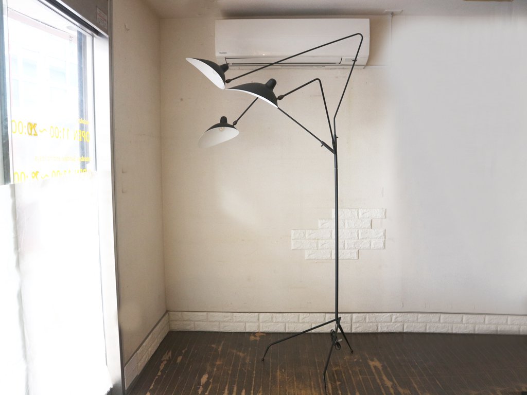 イデー IDEE ランパデール トワ ルミエーレ LAMPADAIRE 3 LUMIERES フロアライト セルジュムーユ 定価￥264,000- ◎