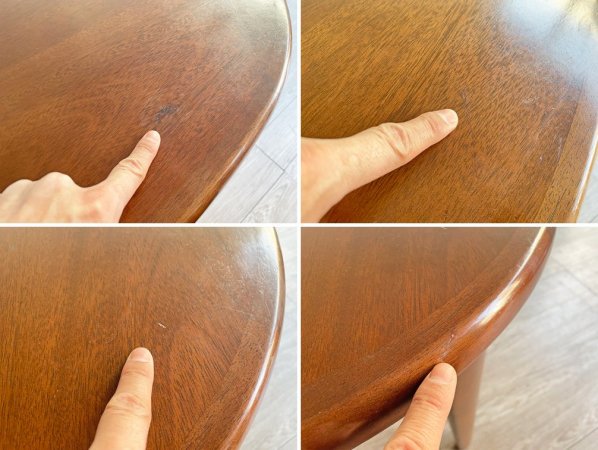 マルニ木工 maruni エクステンション ダイニングテーブル オーバル ブラウン ウレタン塗装仕上げ 伸長式 W135-175cm ●