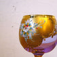 ベネチアンガラス ムラノ Venezian glass murano シェリーグラス Sherry Glass ピンク ゴールド 24KT 金彩 小花柄 ヴェネチアングラス ★