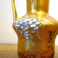ベネチアンガラス ムラノ Venezian glass murano クリーマー アンバーガラス ゴールド 24KT 金彩 小花柄 ヴェネチアングラス ★