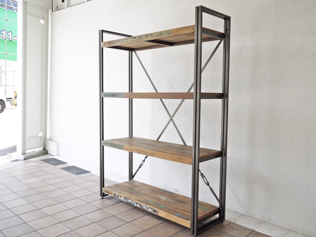 ディーボディ d-Bodhi フェルム インダストリアル 4ティア シェルフ FERUM INDUSTRIAL 4TIER SHELF 古材 ASPLUND 取扱 ◇