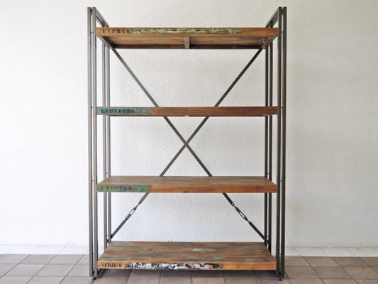 ディーボディ d-Bodhi フェルム インダストリアル 4ティア シェルフ FERUM INDUSTRIAL 4TIER SHELF 古材 ASPLUND 取扱 ◇