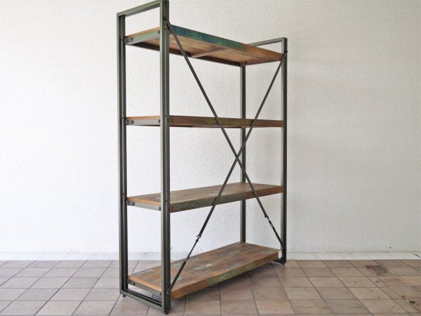 ディーボディ d-Bodhi フェルム インダストリアル 4ティア シェルフ FERUM INDUSTRIAL 4TIER SHELF 古材 ASPLUND 取扱 ◇