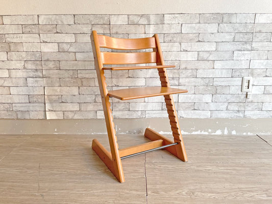 ストッケ STOKKE トリップトラップ TRIPP TRAPP ベビーチェア キッズチェア チェリー S/N0～ノルウェー 北欧家具 ●