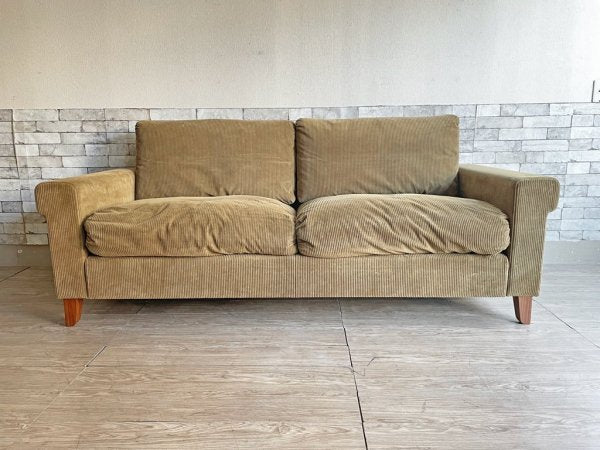 トラックファニチャー TRUCK FURNITURE FK ソファ FK SOFA 3シーター 三人掛け コーデュロイ ウォールナット無垢材 ●