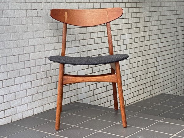 カールハンセン&サン Carl Hansen & Son CH30 ビンテージ ダイニングチェア チーク材×オーク材 ファブリック ハンス・J・ウェグナー 北欧家具 ■