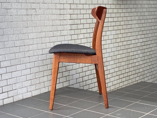 カールハンセン&サン Carl Hansen & Son CH30 ビンテージ ダイニングチェア チーク材×オーク材 ファブリック ハンス・J・ウェグナー 北欧家具 ■