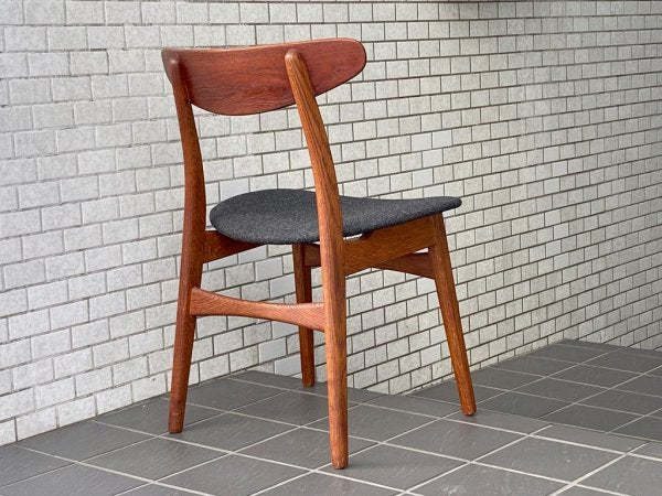 カールハンセン&サン Carl Hansen & Son CH30 ビンテージ ダイニングチェア チーク材×オーク材 ファブリック ハンス・J・ウェグナー 北欧家具 ■