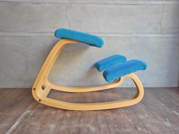 ストッケ STOKKE ヴァリエール VARIER バリアブル Variable バランスチェア ライトブルー ピーター オプスヴィック 北欧ノルウェー  ♪