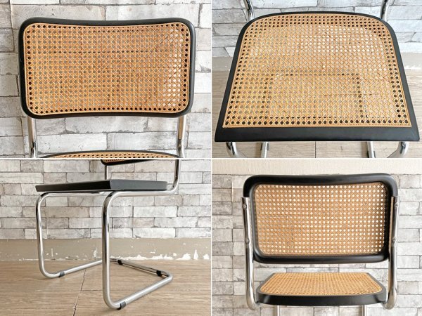 スティールライン steelline チェスカチェア CescaChair マルセルブロイヤー Marcel L Breuer ラタン バウハウス リプロダクト品 A ●