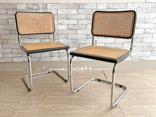 スティールライン steelline チェスカチェア CescaChair マルセルブロイヤー Marcel L Breuer ラタン バウハウス リプロダクト品 A ●