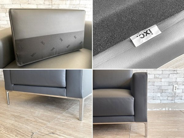 カッシーナイクスシー Cassina ixc グラブラージ 1Pソファ grab large 本革 イクスシーR＆D 展示美品 イタリアモダン 定価￥580,800～ ●