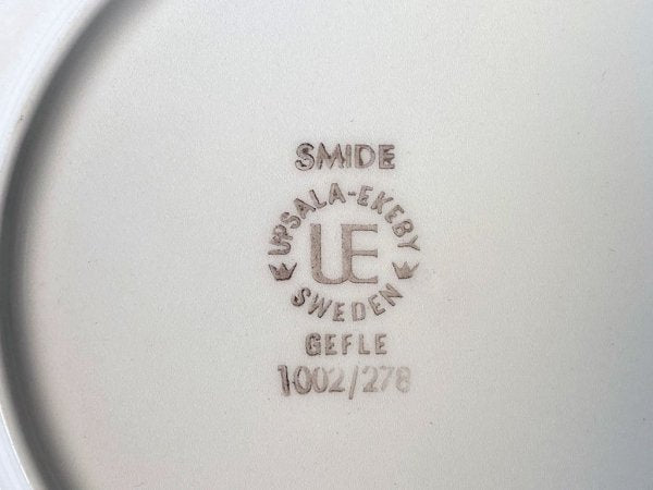 ゲフレ GEFLE ウプサラエクビイ UPSALA EKEBY スミデ SMIDE プレート 18cm ブルー ベリット ターナー 北欧食器 ■