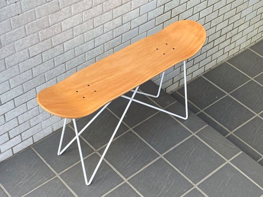 メイドバイセブンリユース MADE BY SEVEN -REUSE- スケートデッキスツール SKATE DECK STOOL プライウッド×スチール ■