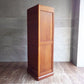 ビンテージ Vintage チーク材 蛇腹扉 スリム キャビネット ファイリングキャビネット  5段 W50cm ♪