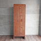 ビンテージ Vintage チーク材 蛇腹扉 スリム キャビネット ファイリングキャビネット  5段 W50cm ♪