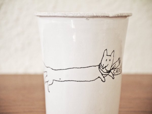 アスティエ・ド・ヴィラット Astier de Villatte メゾンキツネ MAISON KITSUNE カフェキツネ CAFE KITSUNE カップ 2018年限定 箱付 フランス ◇