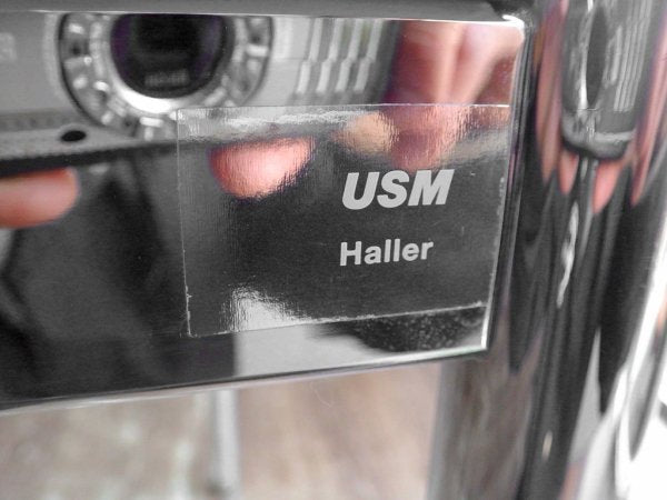 USMハラー USM Haller モジュラーファニチャー ハラーテーブル W150 ワーキングデスク ホワイトラミネート 高さ調整機能付 D ♪