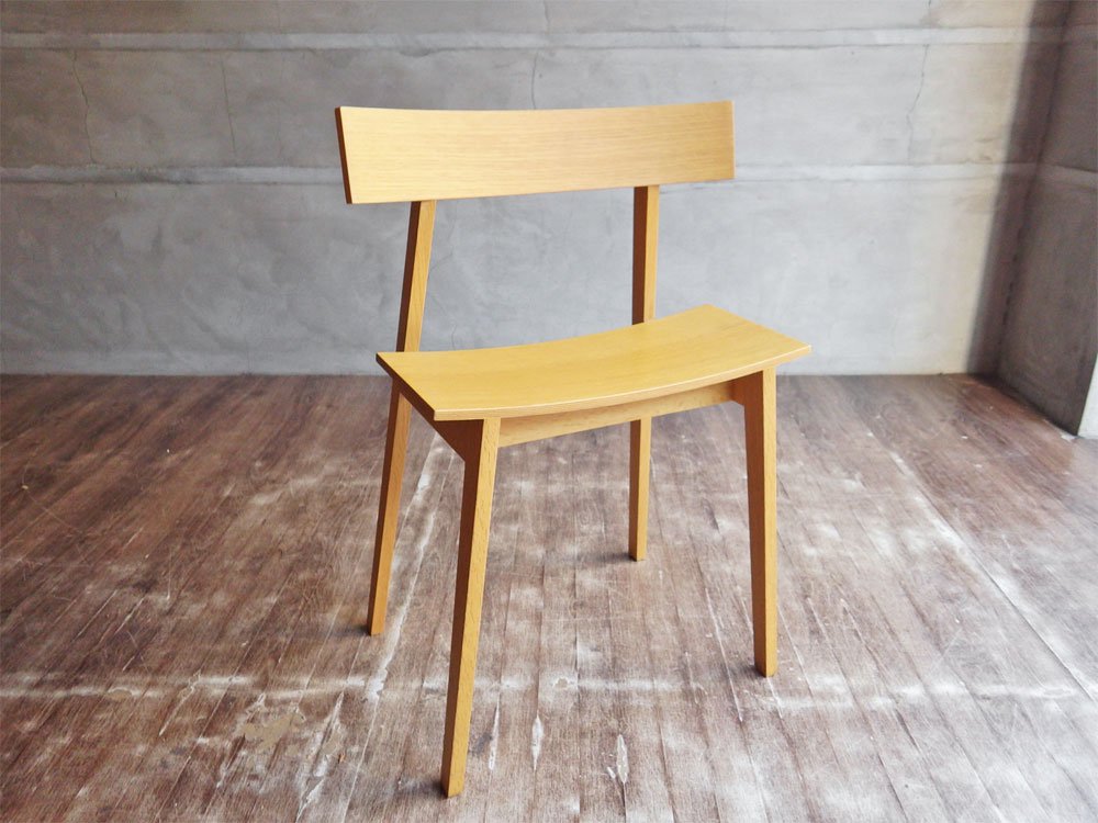 メーベルトーコー MOBEL TOKO ハーフチェア オーパス.１half chair op.1 オーク材 定価￥39,600- 旭川家具 ♪