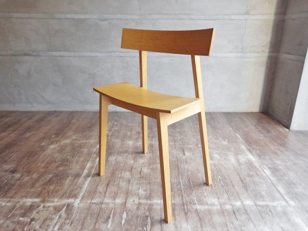 メーベルトーコー MOBEL TOKO ハーフチェア オーパス.１half chair op.1 オーク材 定価￥39,600- 旭川家具 ♪