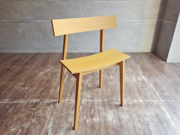 メーベルトーコー MOBEL TOKO ハーフチェア オーパス.１half chair op.1 オーク材 定価￥39,600- 旭川家具 ♪