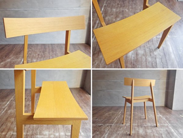 メーベルトーコー MOBEL TOKO ハーフチェア オーパス.１half chair op.1 オーク材 定価￥39,600- 旭川家具 ♪
