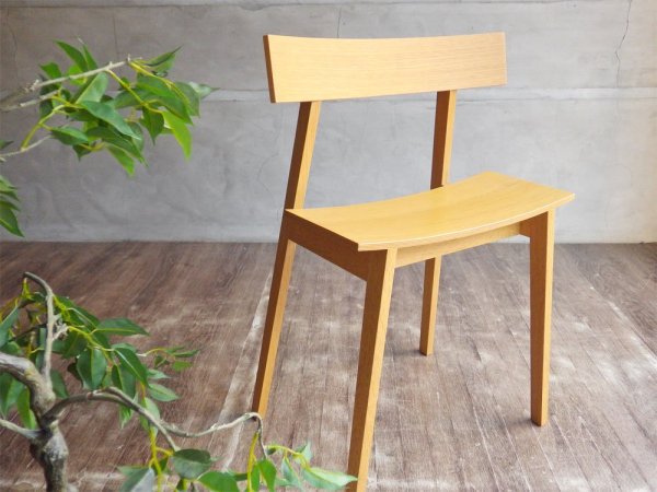 メーベルトーコー MOBEL TOKO ハーフチェア オーパス.１half chair op.1 オーク材 定価￥39,600- 旭川家具 ♪