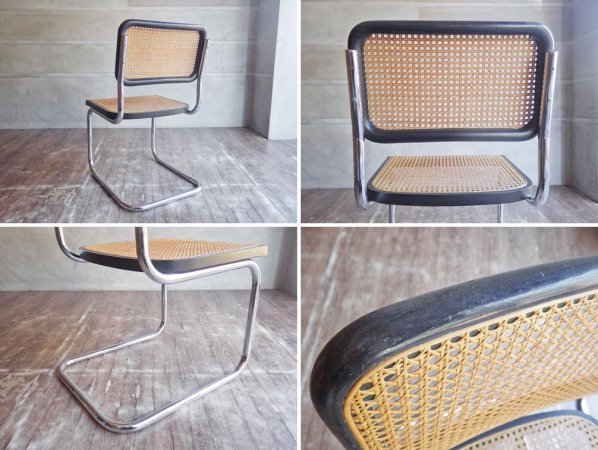 マルセル・ブロイヤー Marcel L Breuer チェスカチェア CescaChair ラタン バウハウス リプロダクト品 B ♪