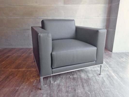 カッシーナイクスシー Cassina ixc グラブラージ 1P ソファ grab large 本革 展示美品 イタリアモダン 定価￥580,800～ ♪