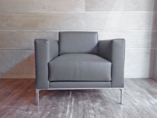 カッシーナイクスシー Cassina ixc グラブラージ 1P ソファ grab large 本革 展示美品 イタリアモダン 定価￥580,800～ ♪