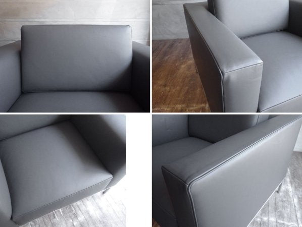 カッシーナイクスシー Cassina ixc グラブラージ 1P ソファ grab large 本革 展示美品 イタリアモダン 定価￥580,800～ ♪