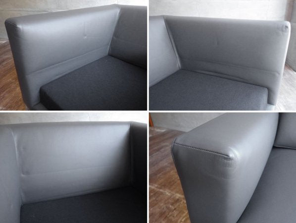 カッシーナイクスシー Cassina ixc グラブラージ 1P ソファ grab large 本革 展示美品 イタリアモダン 定価￥580,800～ ♪