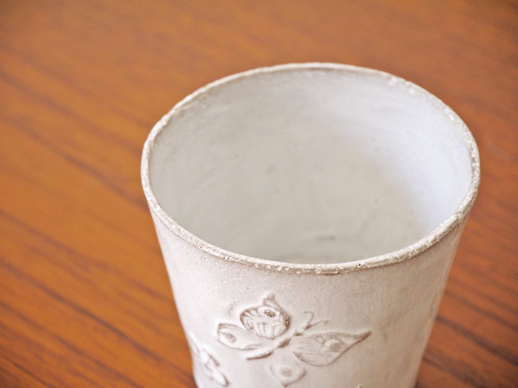 アスティエ・ド・ヴィラット Astier de Villatte フルール Fleurs カップ 蝶 スズラン フランス B ◇