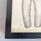 大橋歩 平凡パンチ 肉筆画 鉛筆画 額装品 10×13cm ジーンズ ●