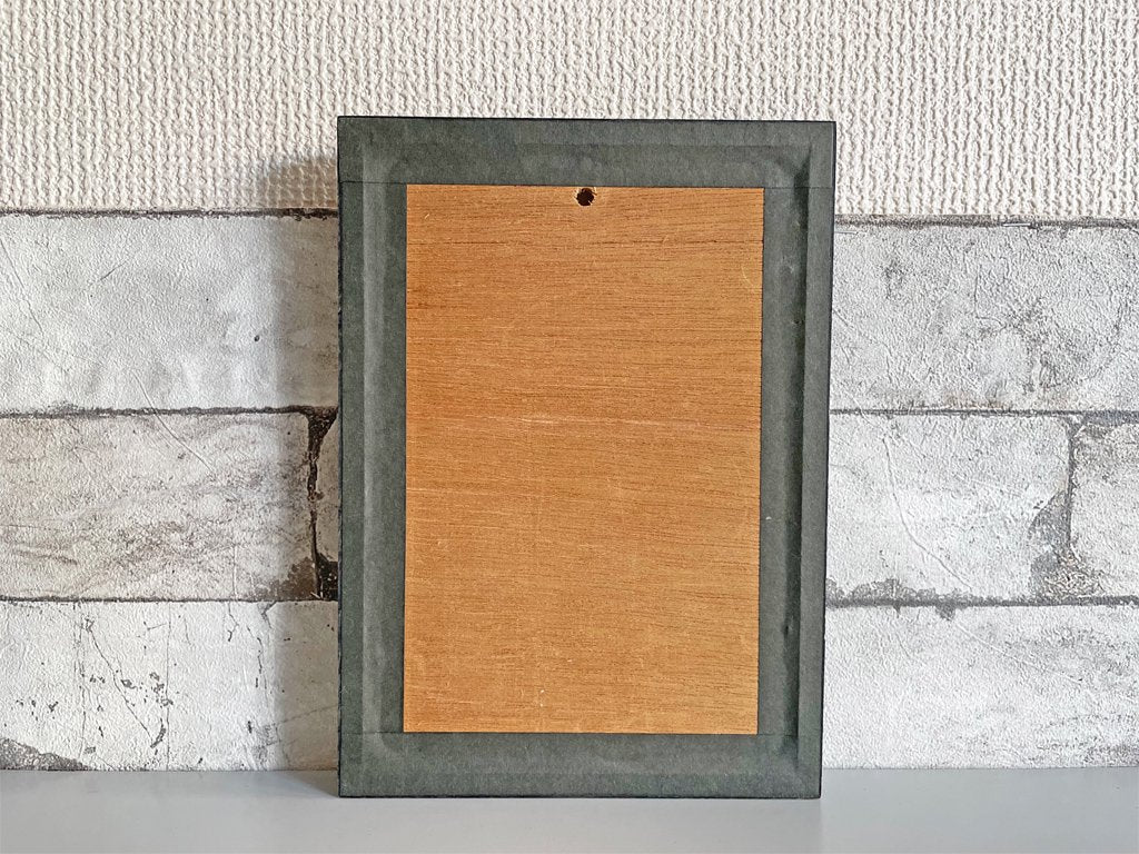 大橋歩 平凡パンチ 肉筆画 鉛筆画 一部着色 額装品 16×22cm 女の子 狐 着物 ●