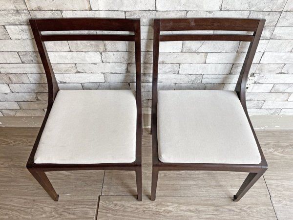 エーフラット a.flat モダンチャイニーズチェア Modern Chainese Chair ダイニングチェア 2脚セット ダークブラウン アジアンモダン 廃番 定価総額￥61,600- ●