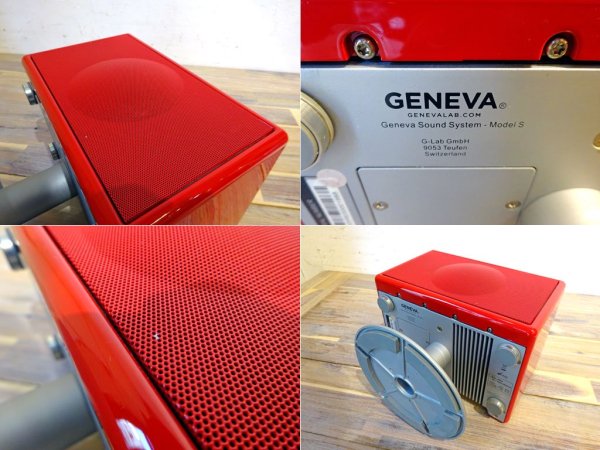 ジェネーバ サウンドシステム モデルS GENEVA SOUND SYSTEM Model S オーディオ スピーカー レッド ipod対応 ★