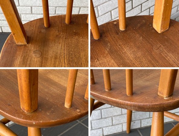 アーコール Ercol ビンテージ フープバック ダイニングチェア エルム材 英国家具 UKビンテージ ■