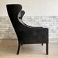 フレデリシア FREDERICIA 2204 ウイングバックチェア 2204 Wing Back Chair  レザー ブラック ボーエモーエンセン ビンテージ 現状品●