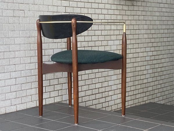 コダウッド KODA WOOD ヴァイカウントチェア Viscount Chair ウォールナット 真鍮 ダン・ジョンソン ミッドセンチュリーモダン USビンテージ ■