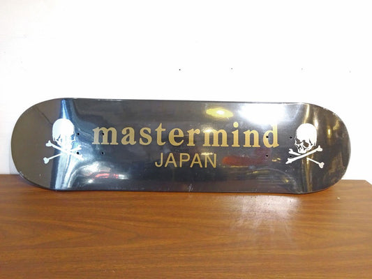 マスターマインド ジャパン Master mind japan スケートデッキ ブラック SK8 Skateboard ツイン 未使用 伊勢丹限定 ★