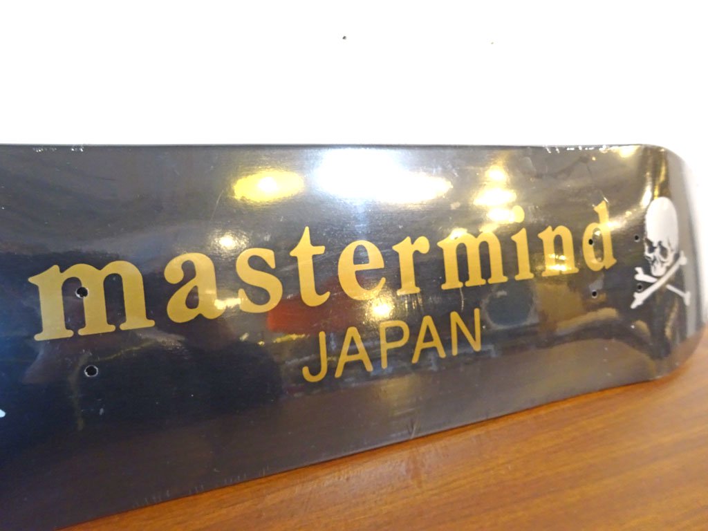 マスターマインド ジャパン Master mind japan スケートデッキ ブラック SK8 Skateboard ツイン 未使用 伊勢丹限定 ★